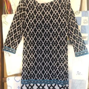 INC International Concepts Black and White Dress